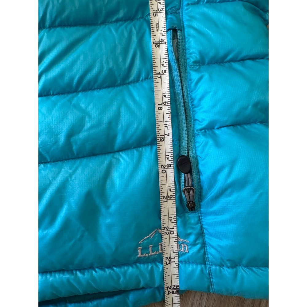 LL Bean‎ 85 Down Puffer  Jacket Women Med Downtek 502455 Active Sky Blue - Picture 10 of 10